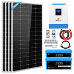 Solar Kit 3000W 24V Inverter 120V output Lithium Battery 800 Watt Solar Panel SGKT-3PRO