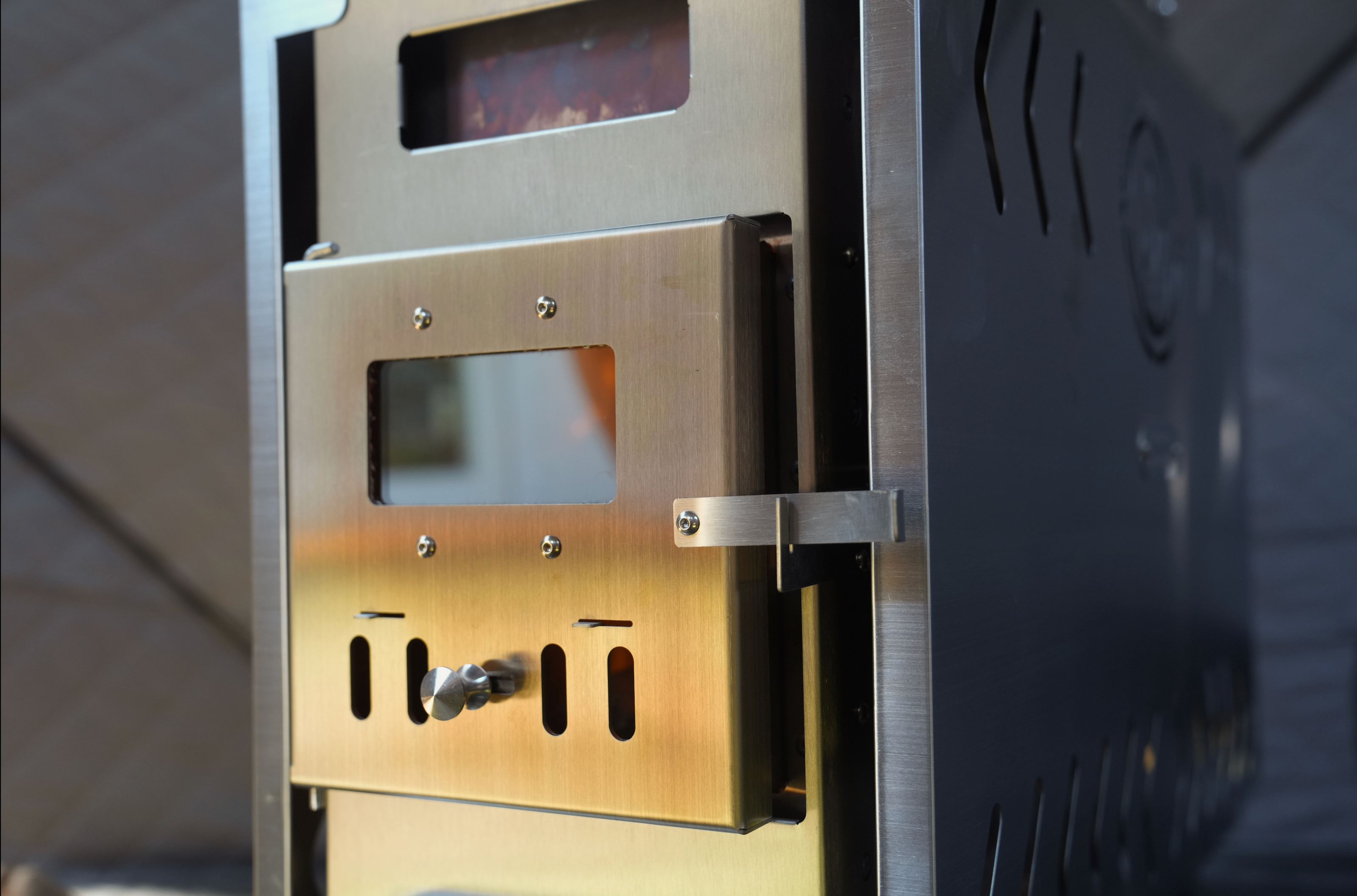 Sauna Tent Wood Stove | Portable | Brushed Stainless