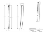 Mercedes Sprinter D-Pillar Trim Kit (Rear Door Threshold)