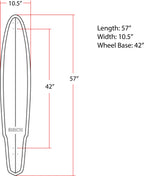 BIRCH 57" SHAKER Longboard Cruiser Skateboard - Complete Setup or Deck Only