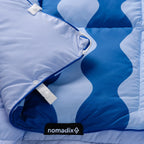 Graphene Puffer Blanket: Slack Tide Coastal Blue