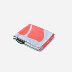 Ultralight Towel: Happy Flowers Warm Blue Red