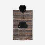 Changing Poncho: Heritage Stripe Black and Tan