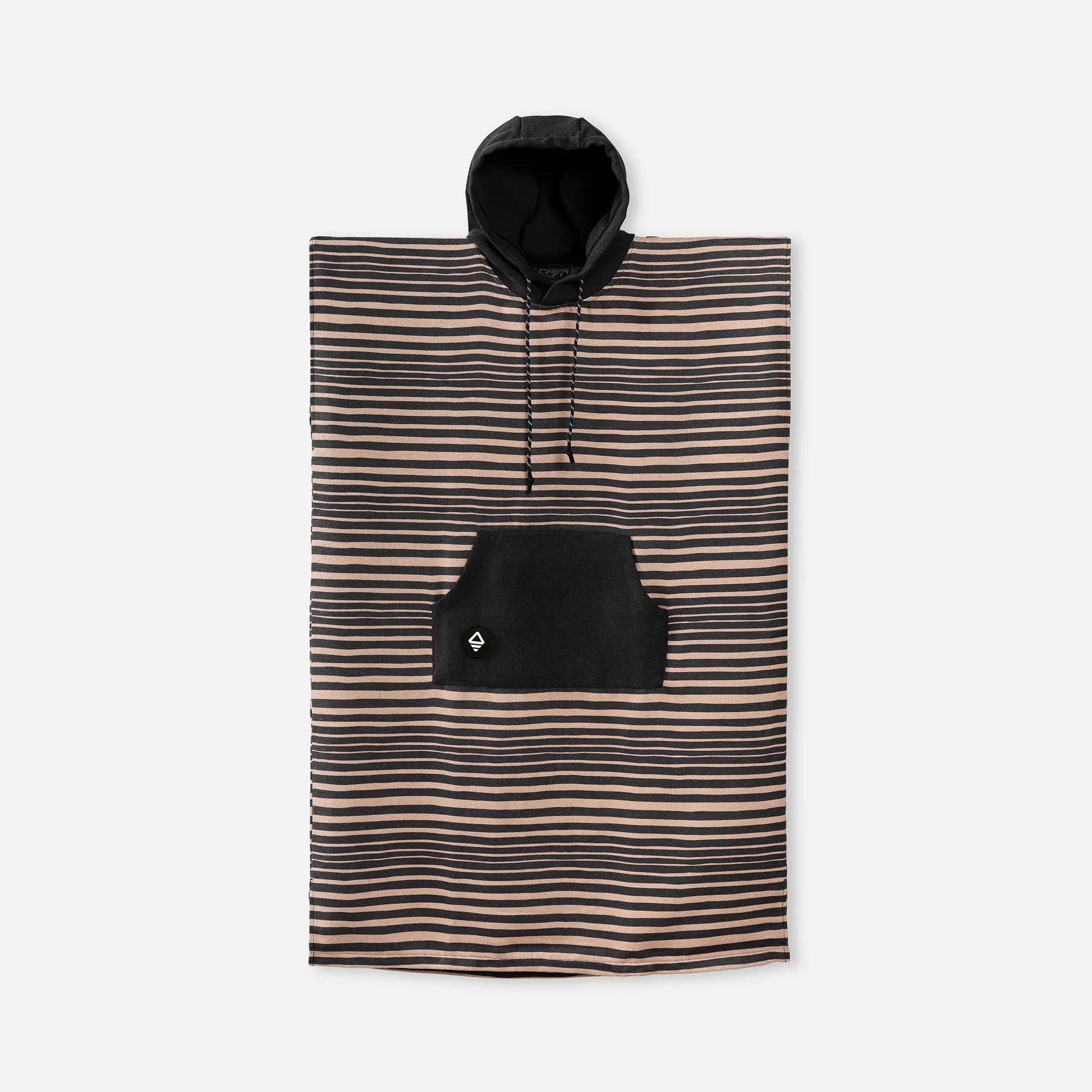 Changing Poncho: Heritage Stripe Black and Tan