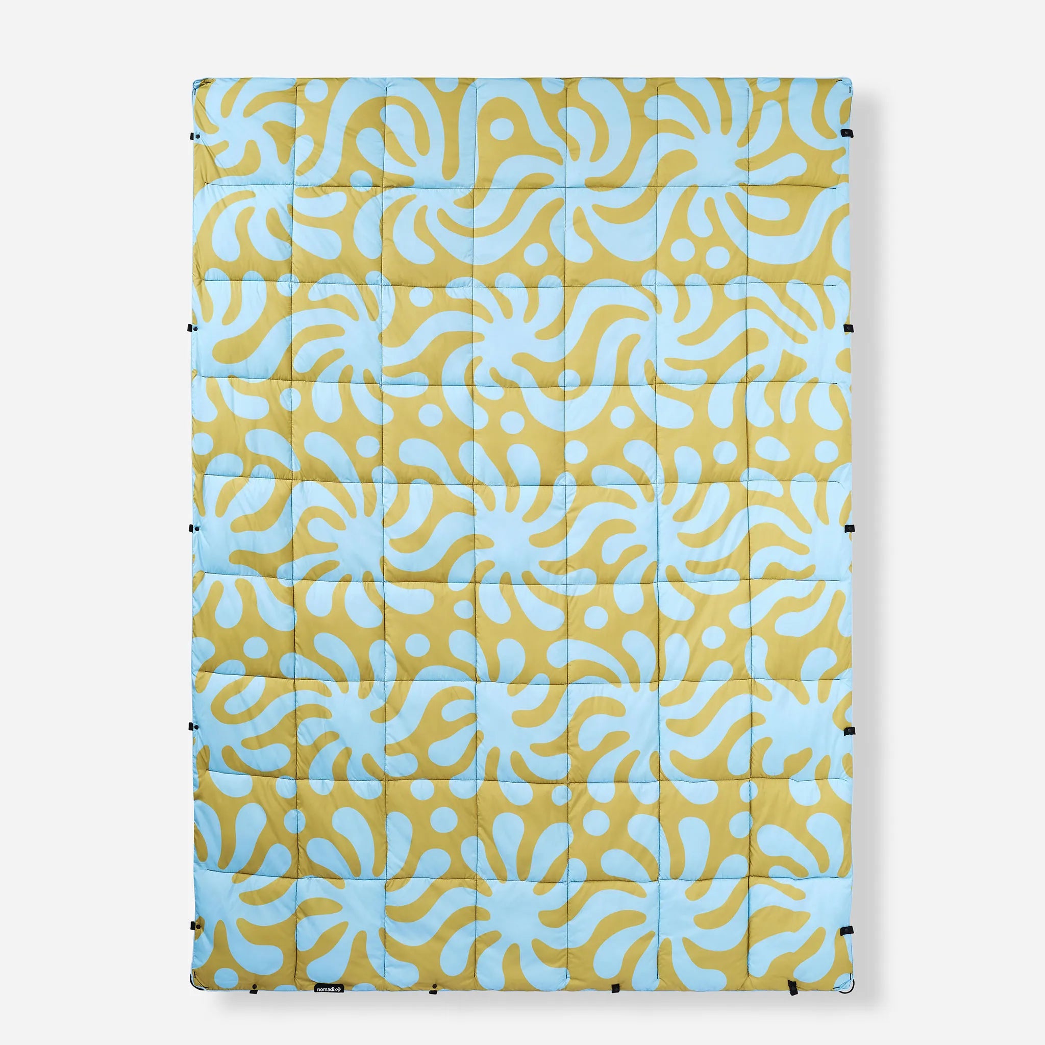 Graphene Puffer Blanket: Whirlpool Meadow Green