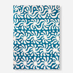 Graphene Puffer Blanket: Whirlpool Teal Ocean