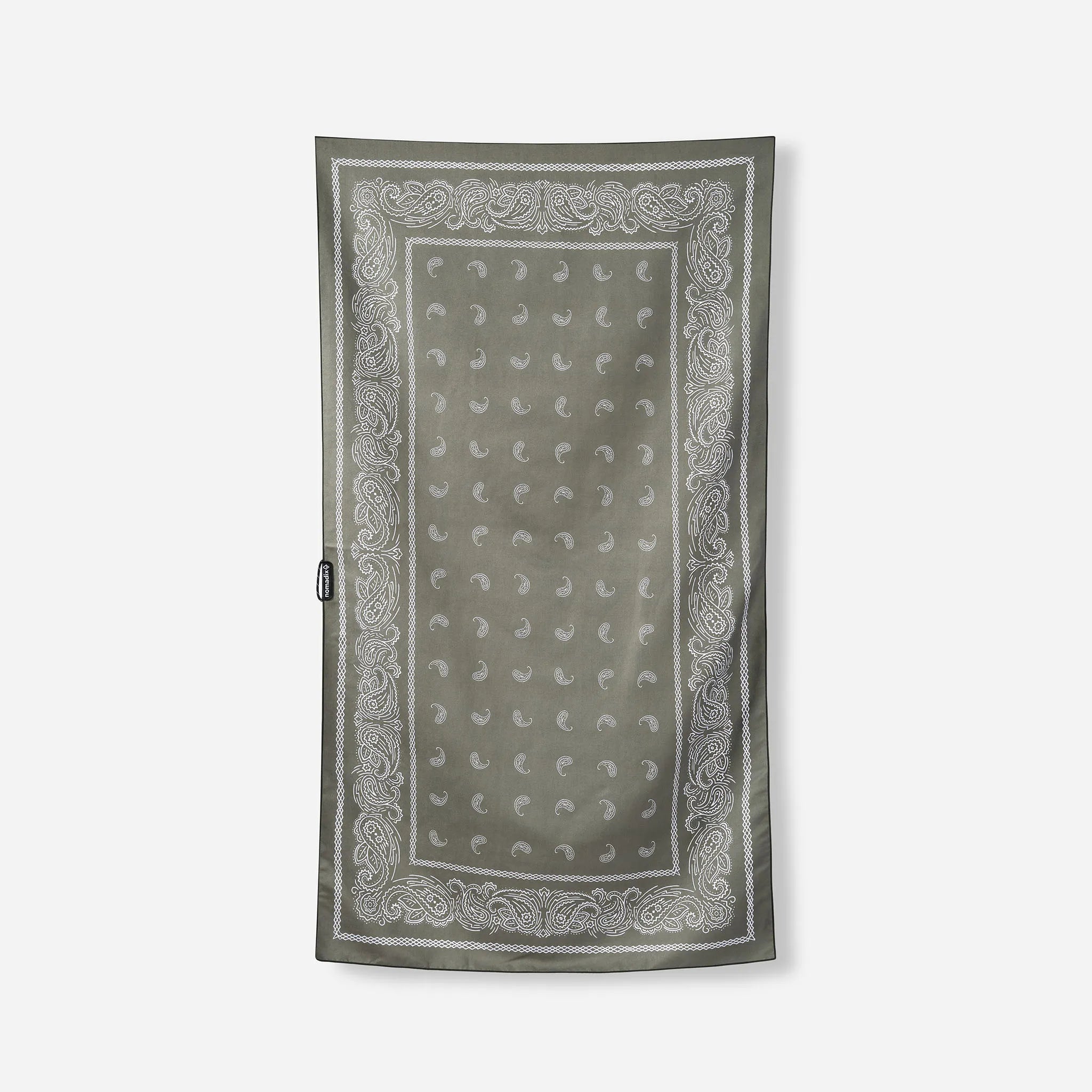 Ultralight Towel: Paisley Forest Green
