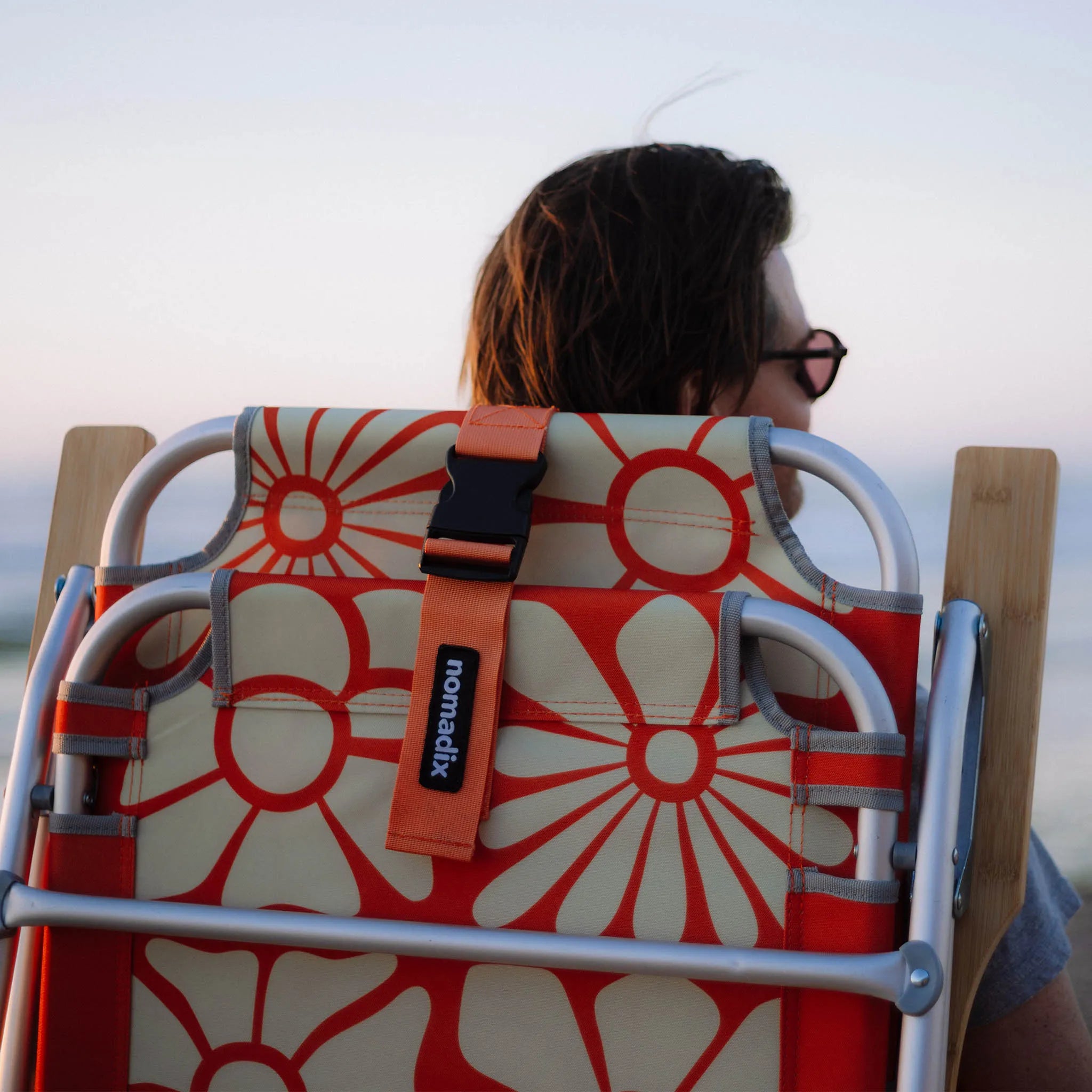 Easy Chair: Big Flowers Expedition Orange