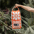 Graphene Puffer Blanket: Big Flowers Expedition Orange