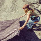 Festival Blanket: Heritage Stripe Black and Tan