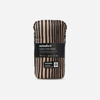 Graphene Puffer Blanket: Heritage Stripe Black and Tan