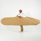 FARO Adjustable Canvas Surfboard Bag (tan color)