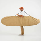 FARO Adjustable Canvas Surfboard Bag (tan color)