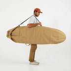 FARO Adjustable Canvas Surfboard Bag (tan color)