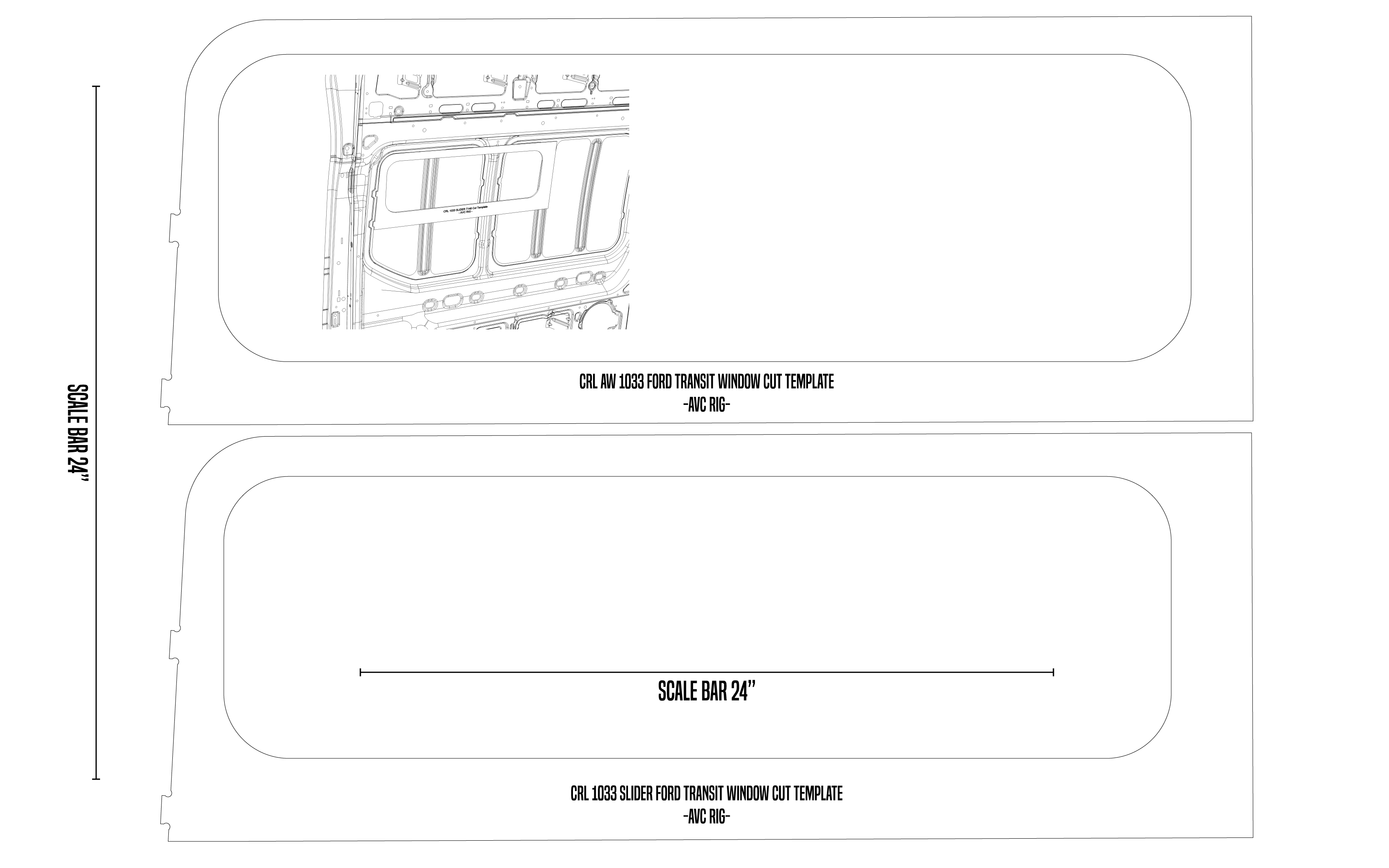 Transit Pill Window Cut Template Paper Pattern
