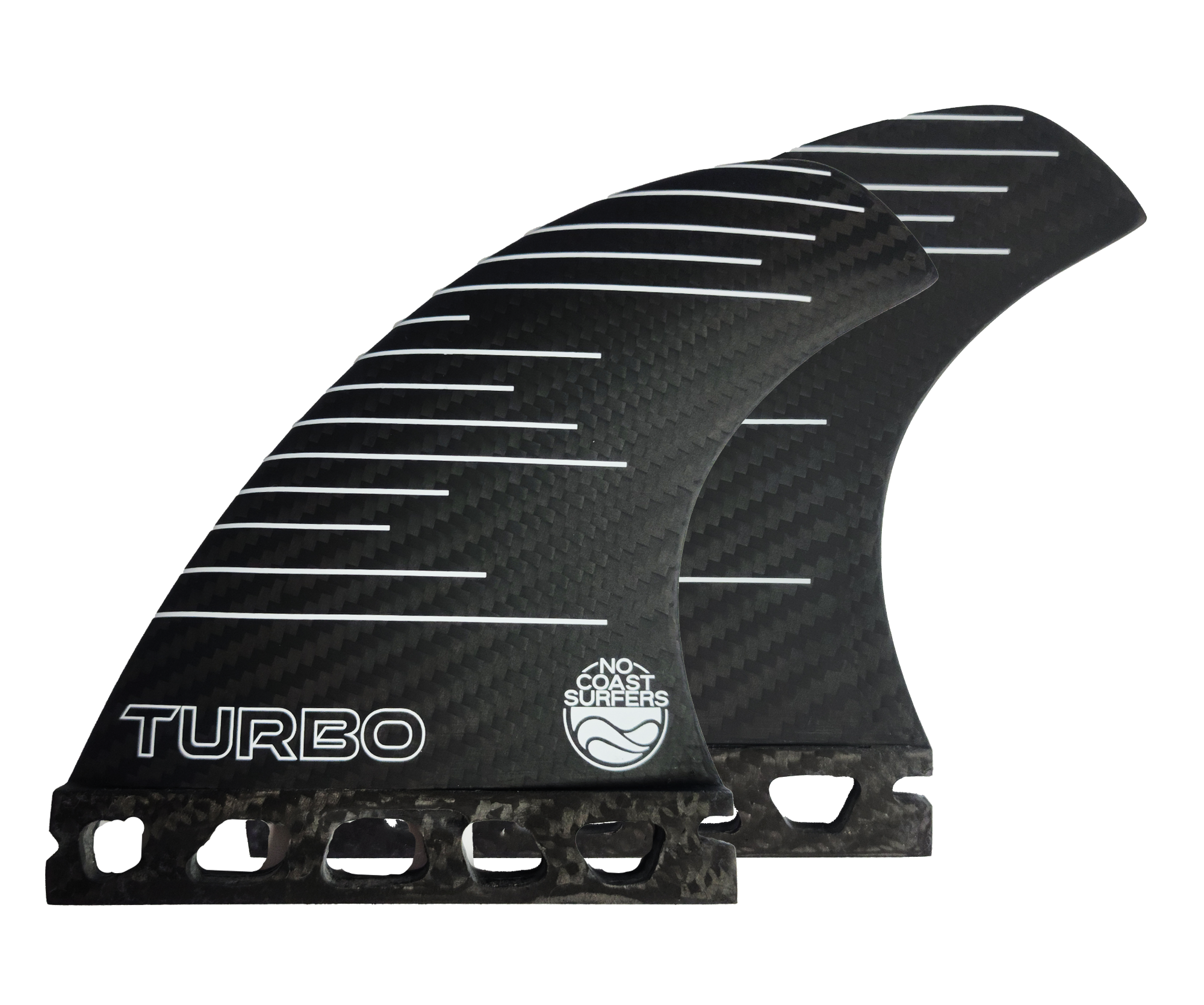 No Coast Surfers - TURBO - featherlight Carbon Fiber Wakesurf Fin