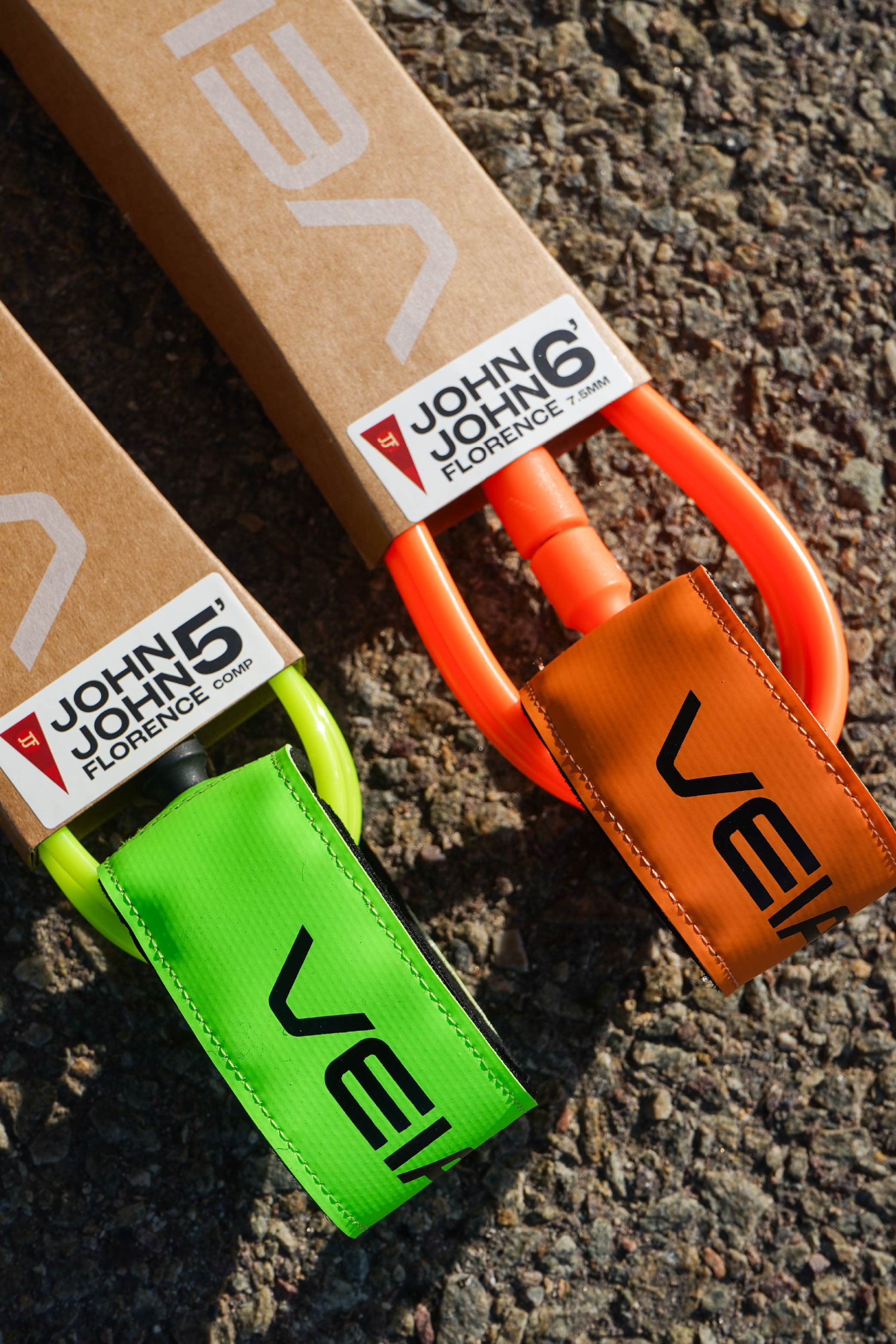 JJF Pro 5' Comp Leash - Hi Vis Green