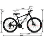 26" AllTrail Adult Mountain Bike | 21-Speed Hardtail (Black)