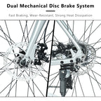 700C Road Bike - Lightweight Aluminum Frame, 16-Speed & Dual Disc Brakes