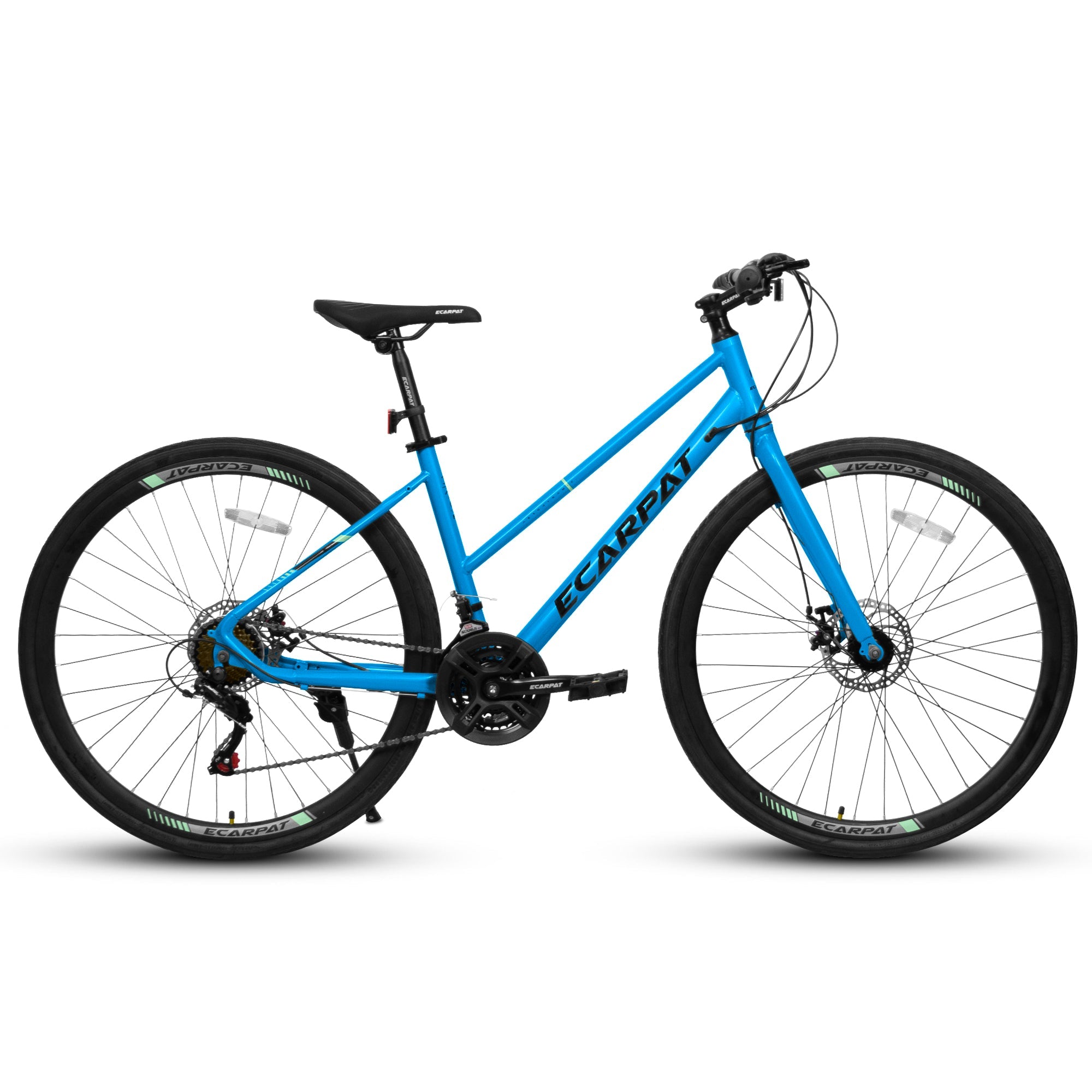 700C Road Bike – UrbanRide | 21-Speed | Disc Brakes | Black Blue