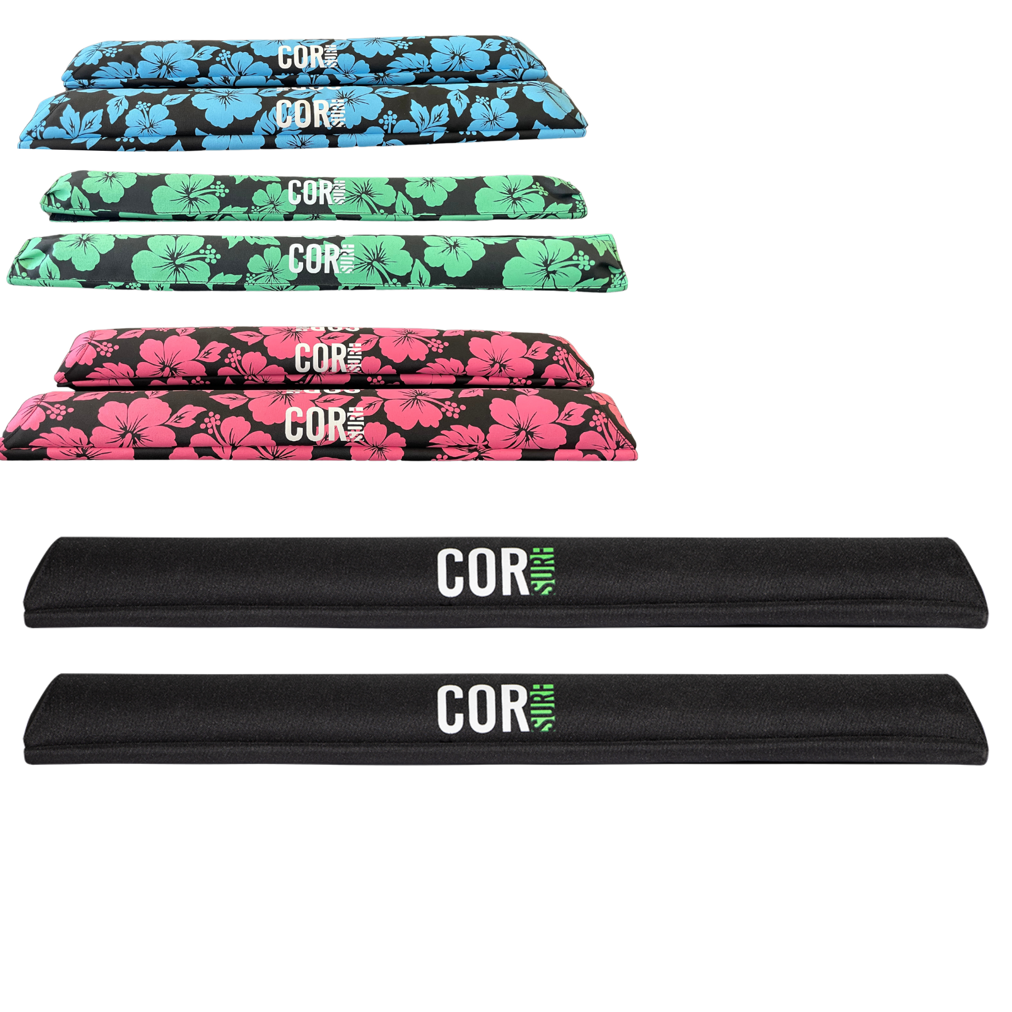 Aero Roof Rack Pads Two Sizes 28" and 19" - Narrow Flat Bars