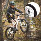 20” Kids Mountain Bike – TrailKid | Front Suspension | 7-Speed | White