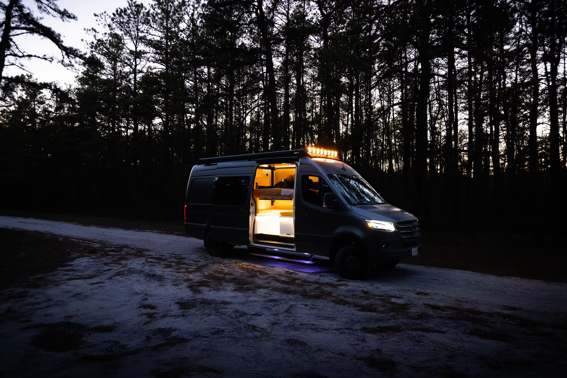 Mercedes Sprinter Roof Rack - Premium Light Bar - 144" High Roof