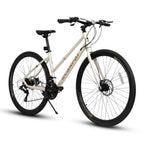 700C Road Bike – UrbanRide | 21-Speed | Disc Brakes | Cream