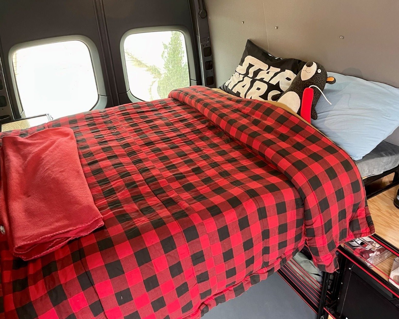 Van Bed 48" & Shelving | Camper Van Conversion DIY Kit