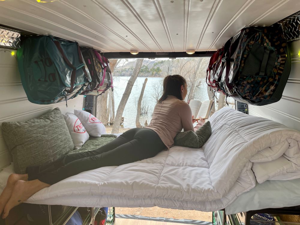 Van Bed 48" & Shelving | Camper Van Conversion DIY Kit