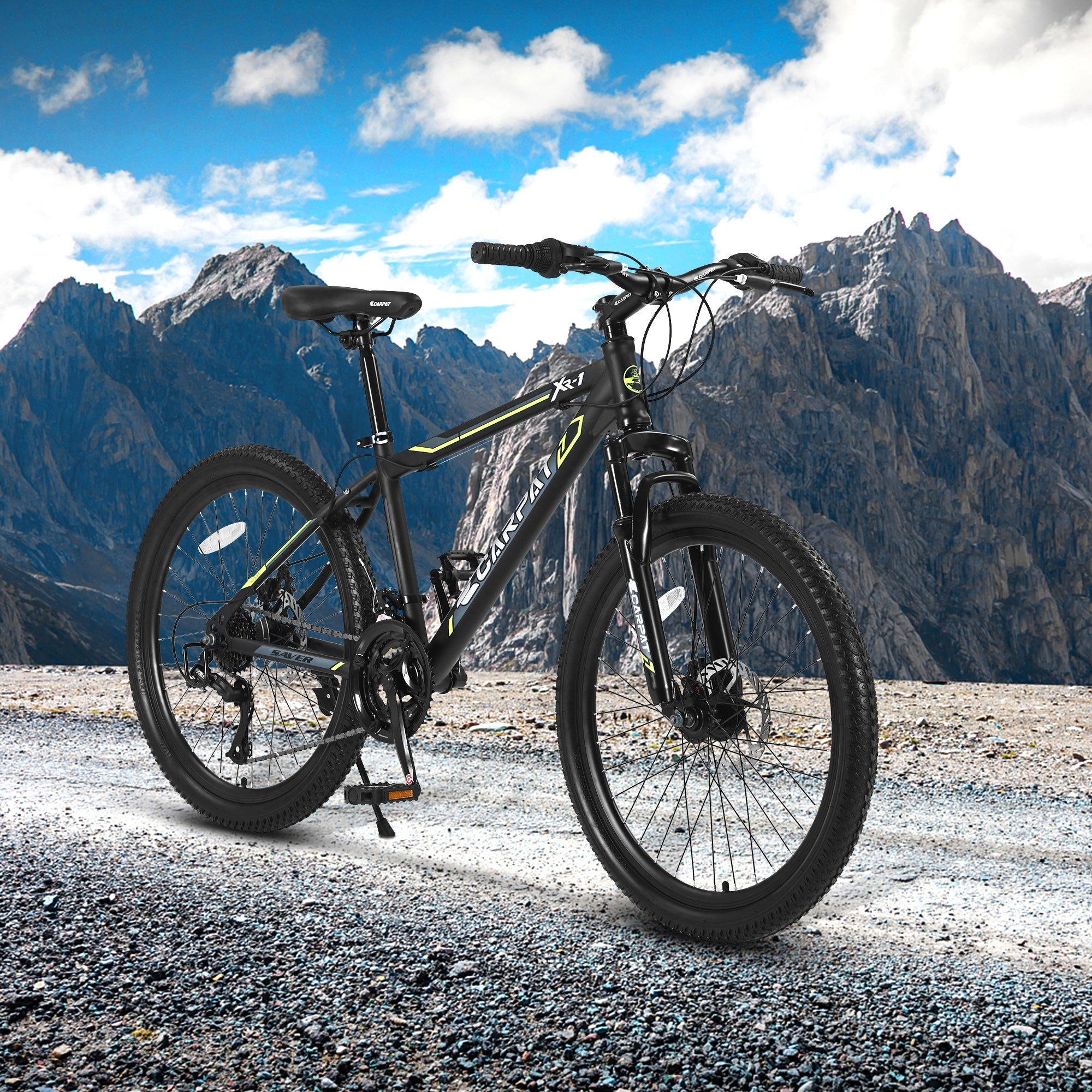 24" Kids & Youth Mountain Bike - Shimano 21-Speed, Dual Disc Brakes & Front Suspension