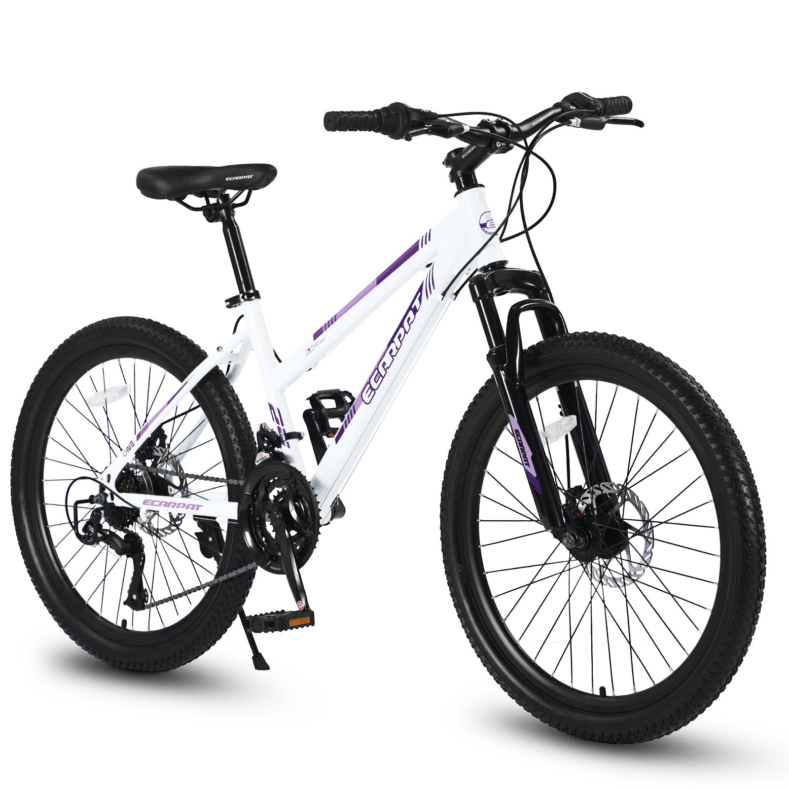 26" Women & Teen Mountain Bike - Shimano 21-Speed, Dual Disc Brakes & 100mm Front Suspension