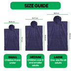 Changing Towel Poncho | Solid Colors | Medium and Large