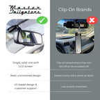 Master Tailgaters 10.5" Rear View Mirror with 4.3" LCD Screen + Dimming + Adjustable Guide Lines + Compass & Temperature