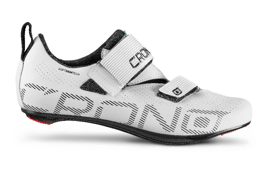 CRONO CT1 Triathlon Cycling Shoes - White - Size 40
