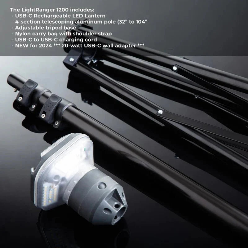 DEVOS LightRanger 1200 | 1200 Lumen Rechargeable LED Camping Light Tower