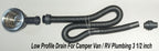 Low Profile Drain For Camper Van / RV Plumbing 3 1/2 inch