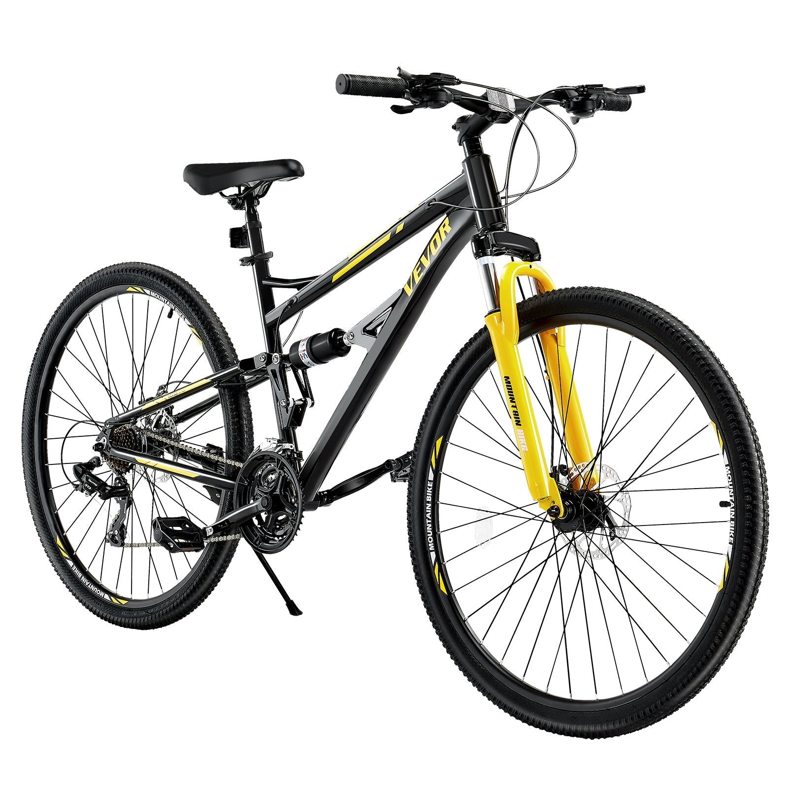 29” TrailMax - Mountain Bike | Full Suspension | 24-Speed | Black
