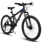 27.5” TrailX - Mountain Bike | Full Suspension | 21-Speed | Black Blue 2