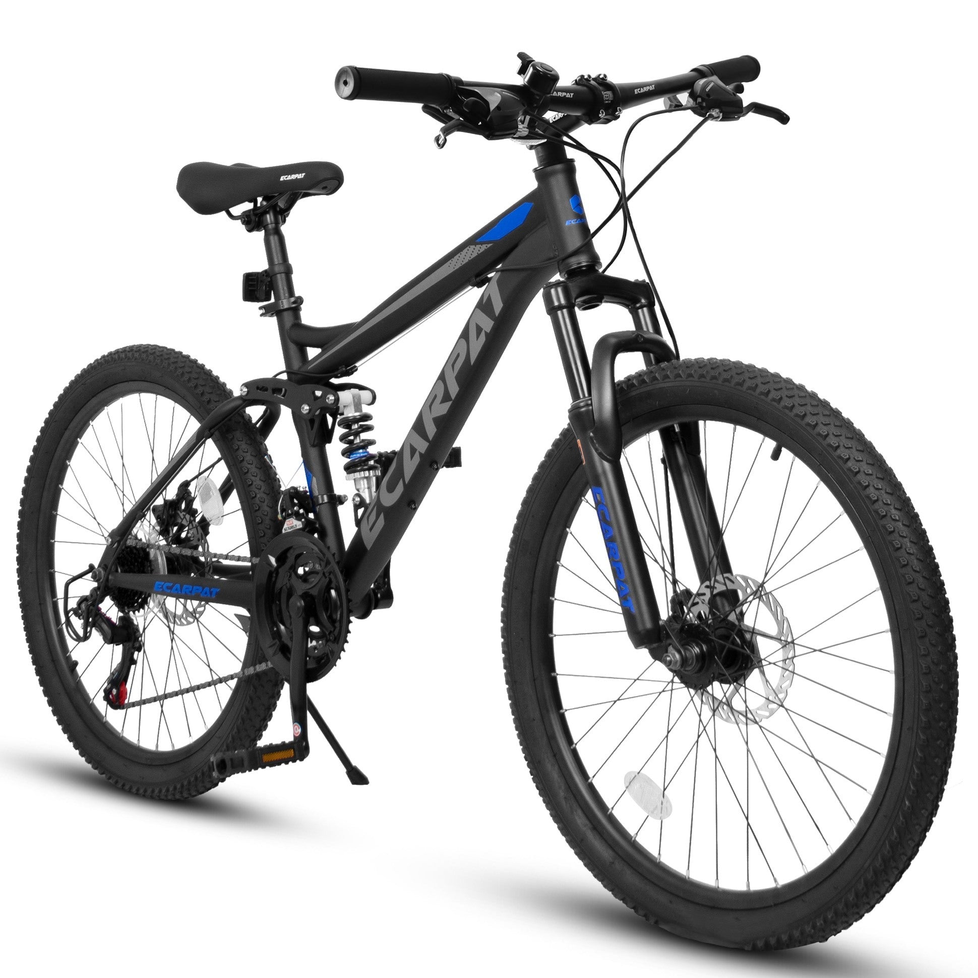 27.5” TrailX - Mountain Bike | Full Suspension | 21-Speed | Black Blue 2