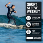Men's Short Sleeve Long Leg Wetsuit