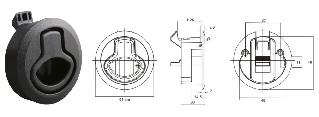 Best Door Latches for Van Conversion | Marine Slam Door Latch 10PC