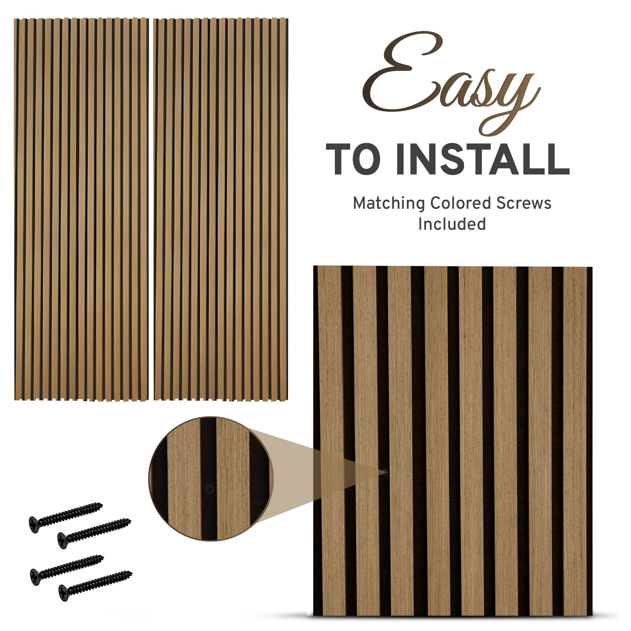 2-Pack Acoustic Wall Panels – Oiled Oak