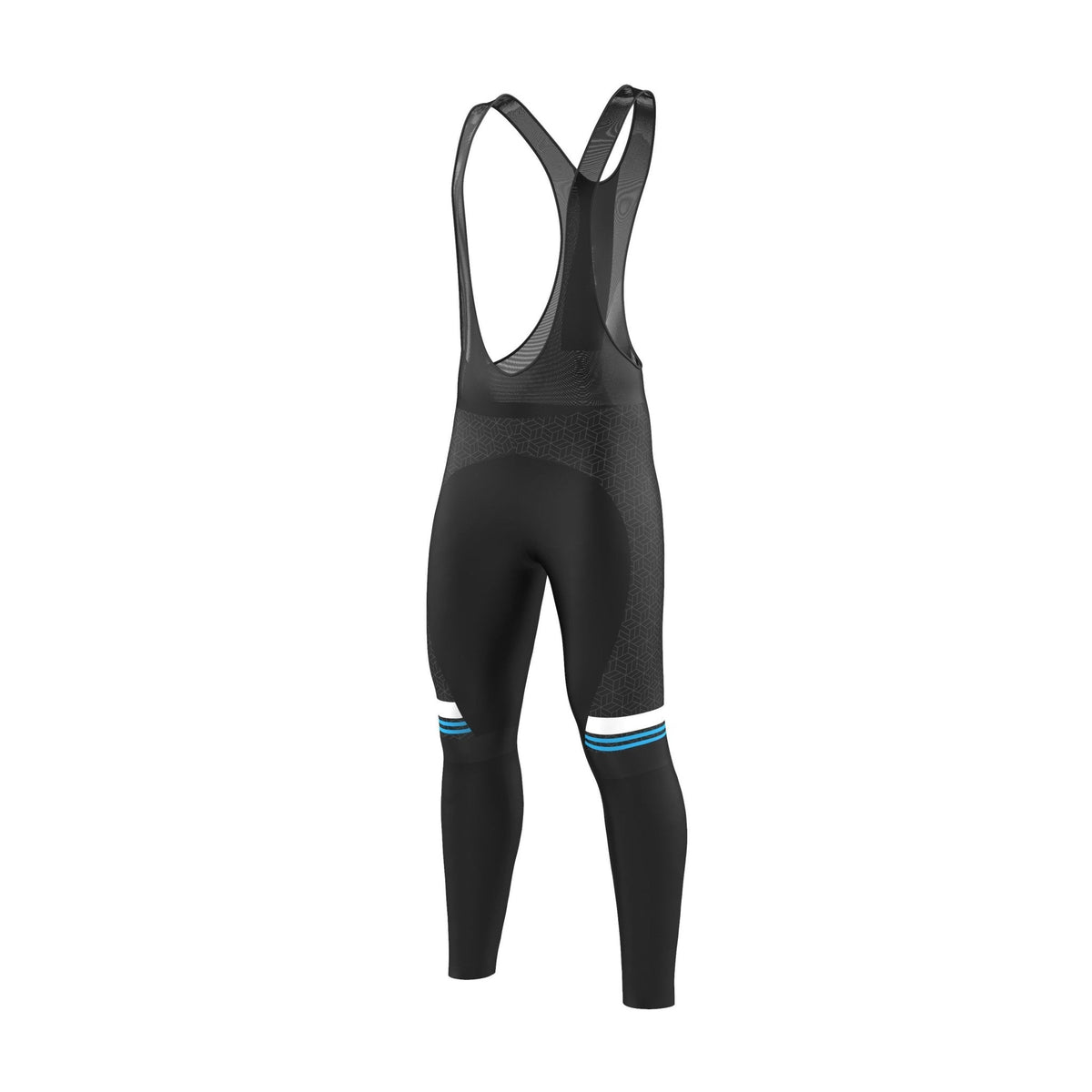 Urban Cycling Men’s Classic Black Long Sleeve Jersey & Cargo Bib Tights Kit – Comfort, Fit, and All-Season Performance