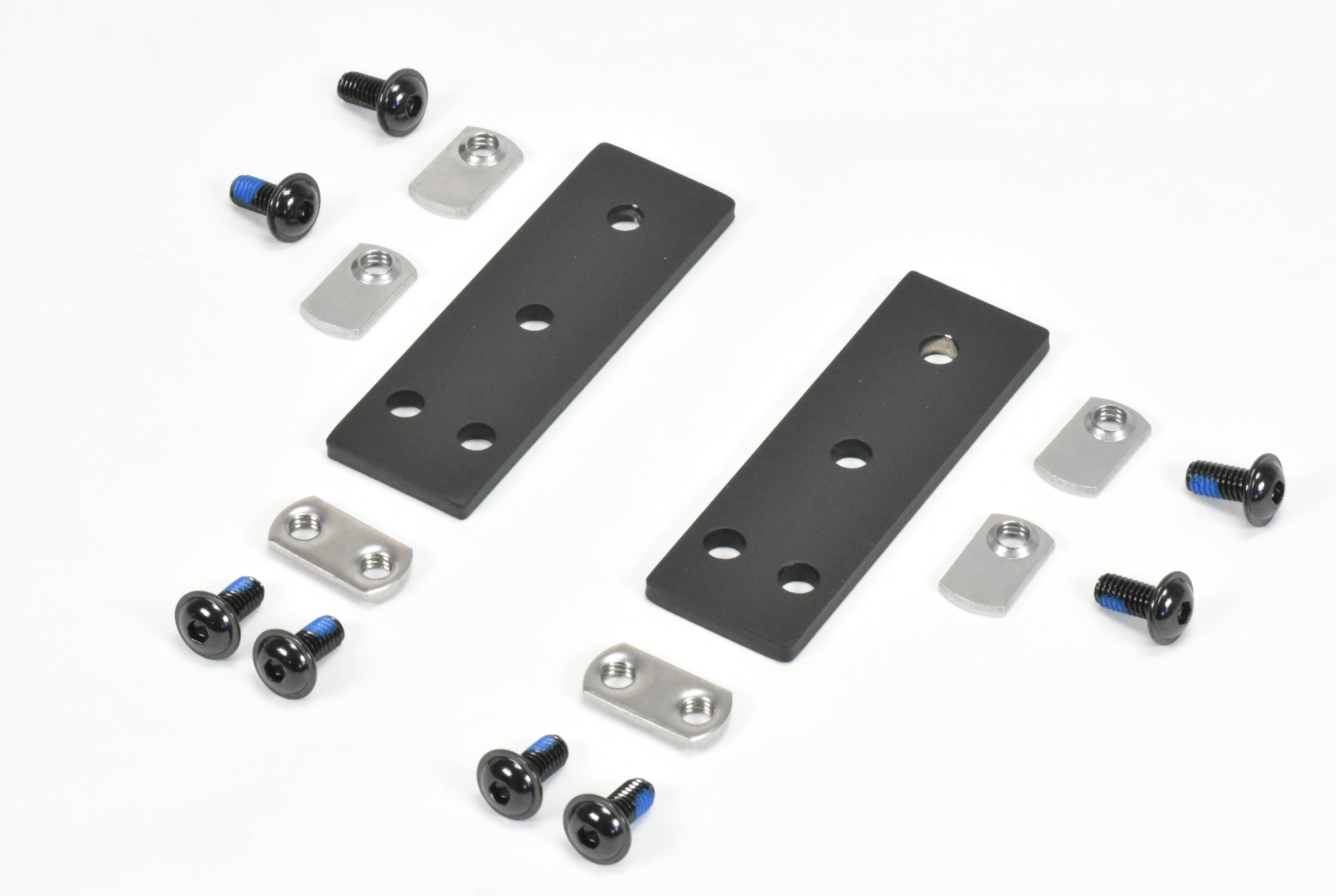 Narrow Crossbar Connector Kit -  8020 style racks - Black