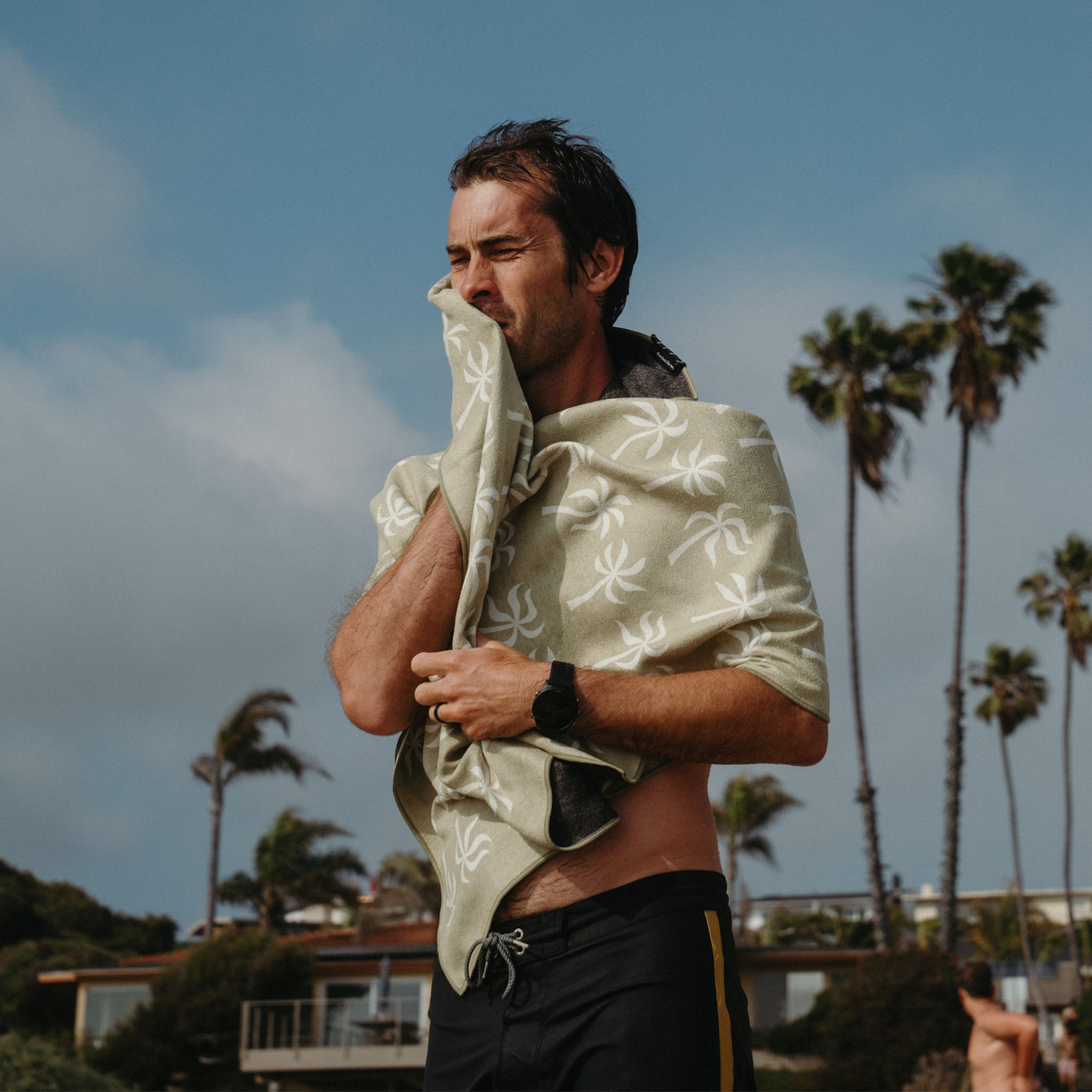 Original Towel: Breezy Palms Olive