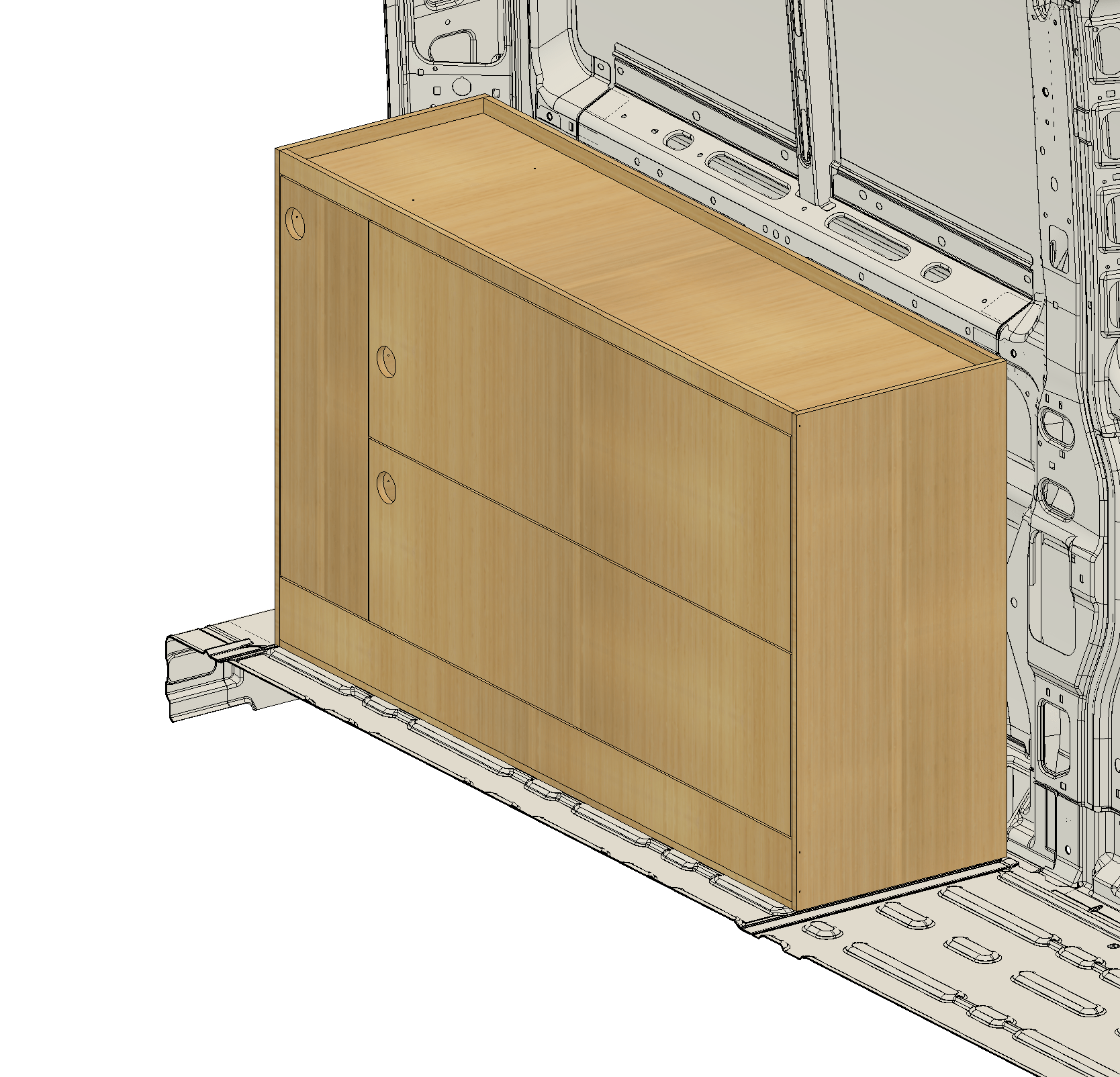ProMaster Wheel Well Electrical Cabinet