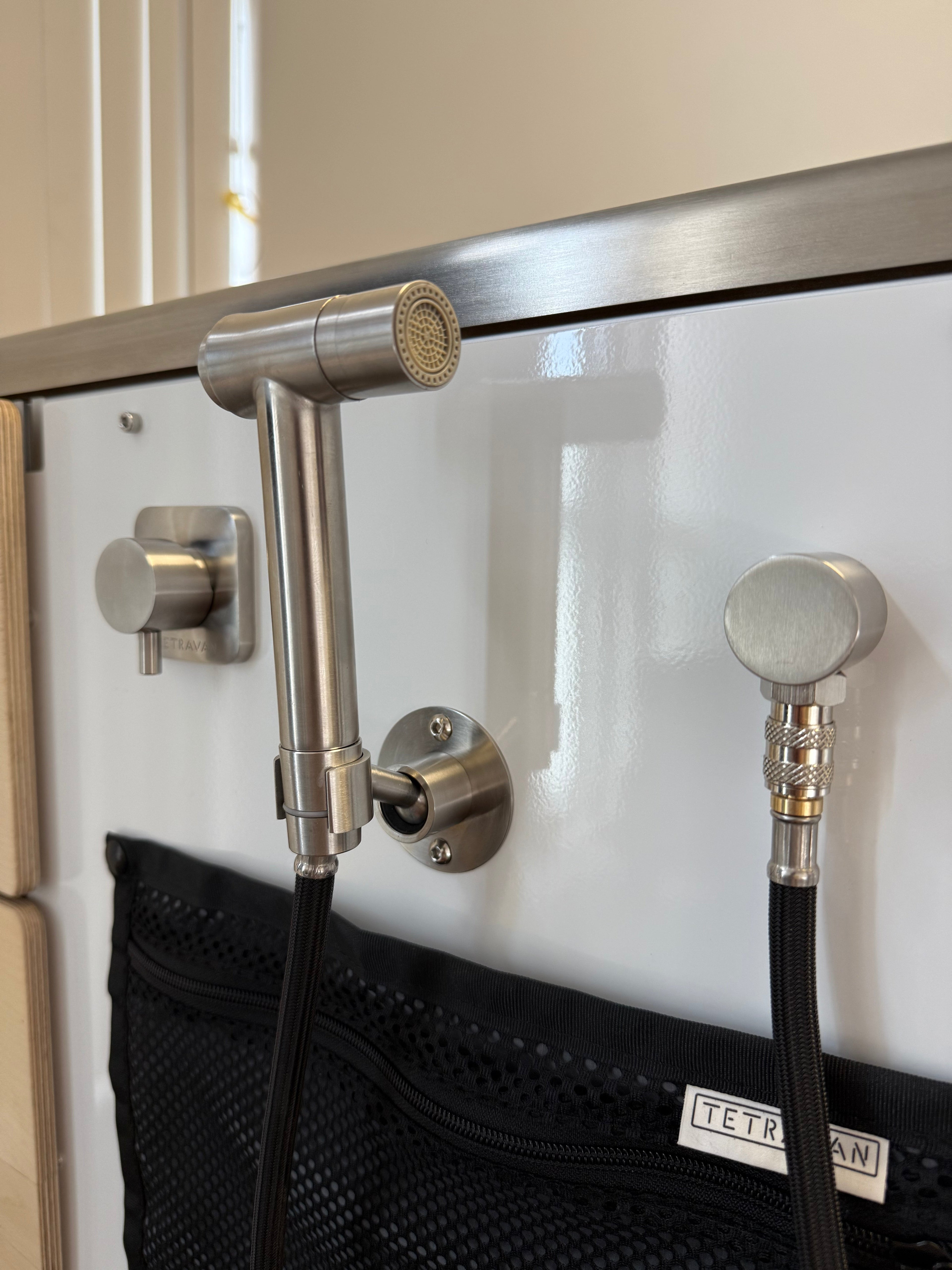 Stainless Steel RV and Marine Shower Port System