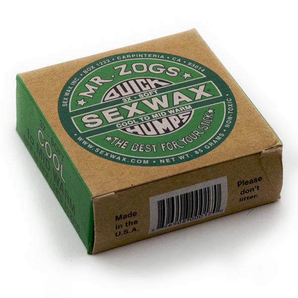 Sex Wax Cool to Mid Warm Water (Green) -Bundle 9pcs