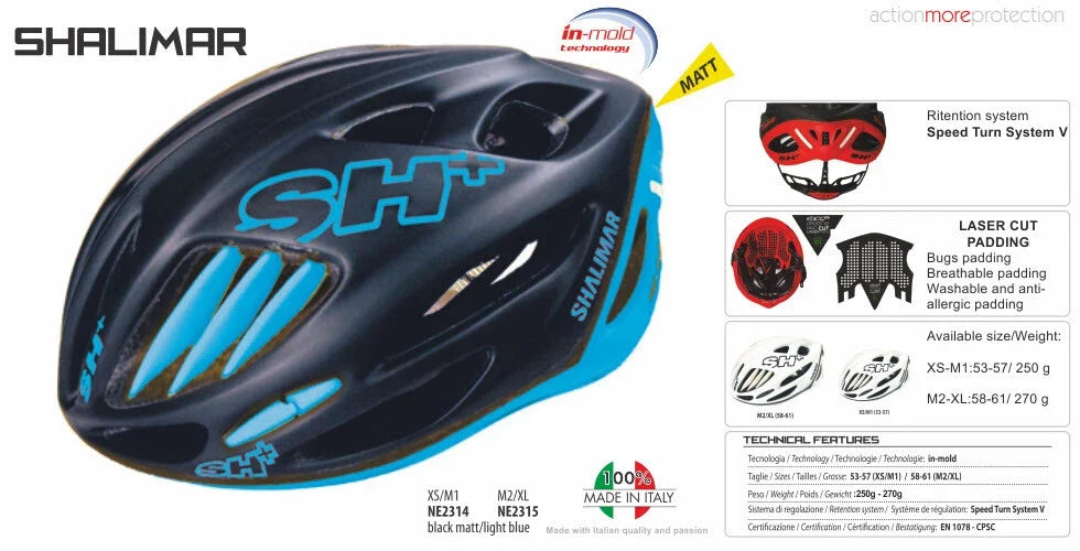 SH+ Shalimar Gravel Helmet - Black / Blue